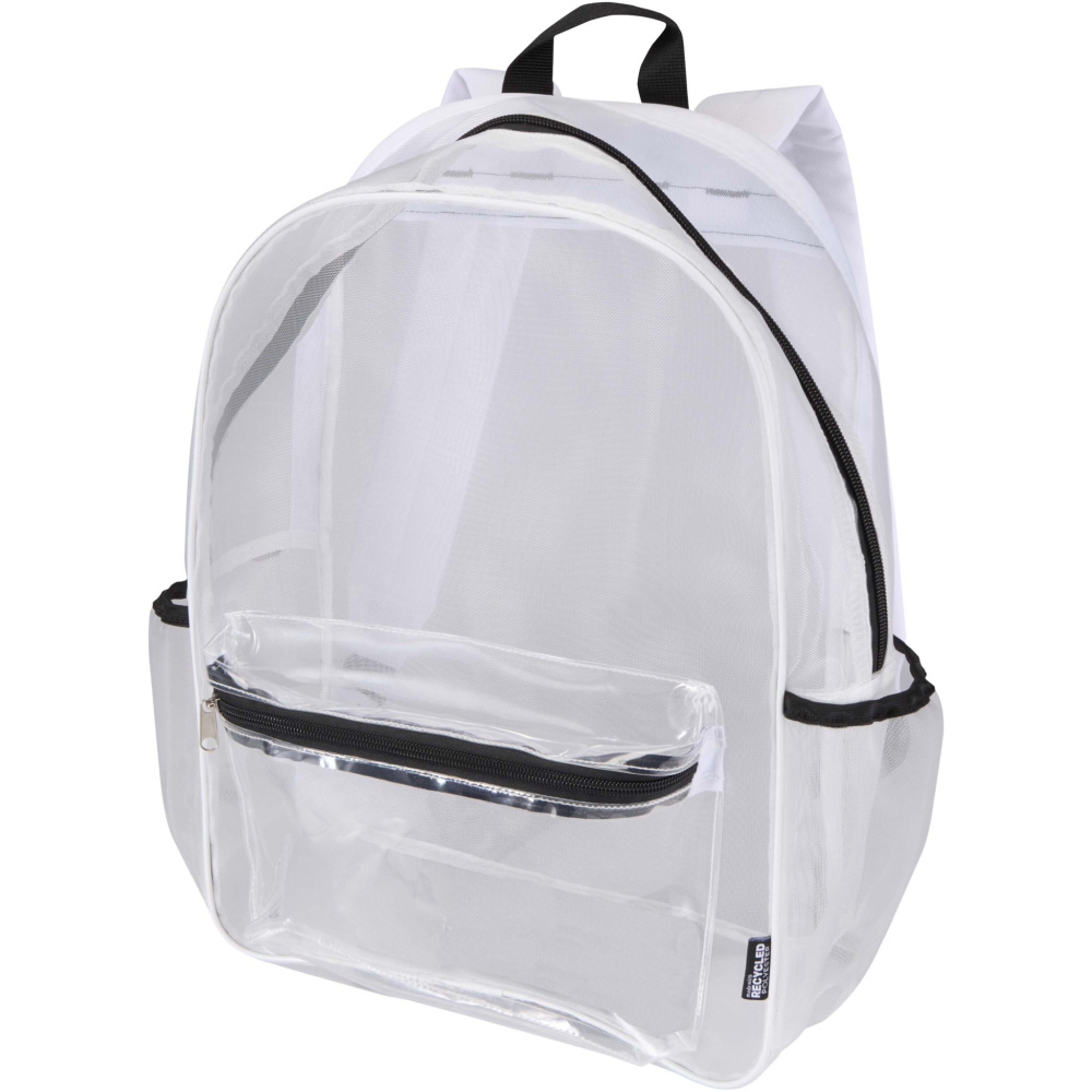 Logo trade corporate gifts picture of: Mesh GRS recycled backpack 18L