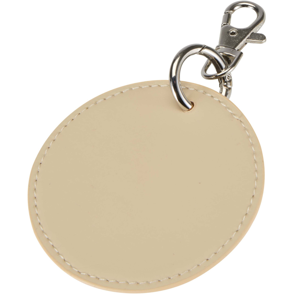 Logotrade promotional product picture of: Resi Plus GRS recycled round charm keychain