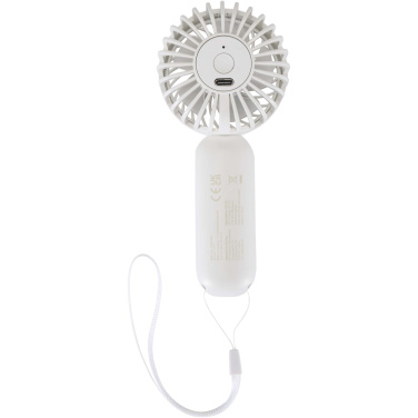 Logo trade promotional giveaway photo of: Aervia recycled plastic portable fan