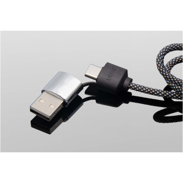 Logotrade advertising products photo of: SCX.design C33 60W Type-C charging cable with dual light-up logo