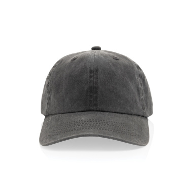 Logo trade promotional items image of: BEAU AWARE™ Washed 6 panel 270gsm cotton twill cap