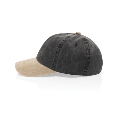 Logotrade business gifts photo of: BEAU AWARE™ Washed 6 panel 270gsm cotton twill two tone cap