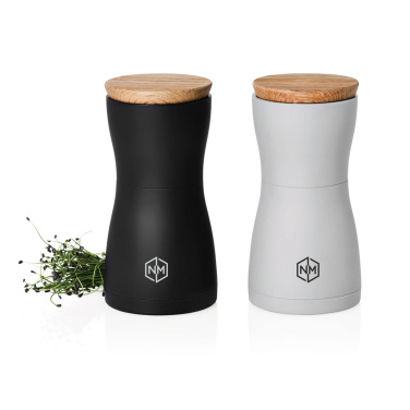 Logo trade promotional items image of: AdHoc Twin Salt and pepper mill set
