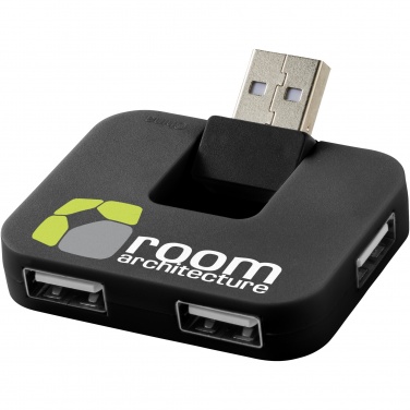 Logo trade reklaamtoote pilt: Gaia 4-pordiline USB-jaotur