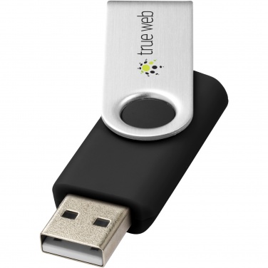Logo trade reklaamtooted foto: Pööratav põhiline 32 GB USB-mälupulk