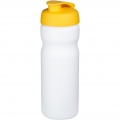 Baseline® Plus 650 ml keeratava kaanega spordipudel, Valge / Kollane