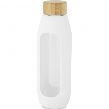 Logotrade firmakingituse foto: Tidan 600 ml borosilikaatklaasist pudel silikoonkäepidemega