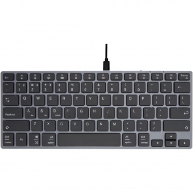 Logo trade reklaamtoote pilt: Hübriidjõudlusega Bluetooth-klaviatuur – QWERTY