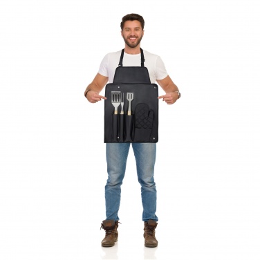 Logotrade ärikingid pilt: Gril 3-osaline BBQ tööriistade komplekt ja kinnas 