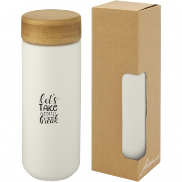 Logotrade reklaamkingitused pilt: Lumi 300 ml keraamiline termoskruus bambusest kaanega