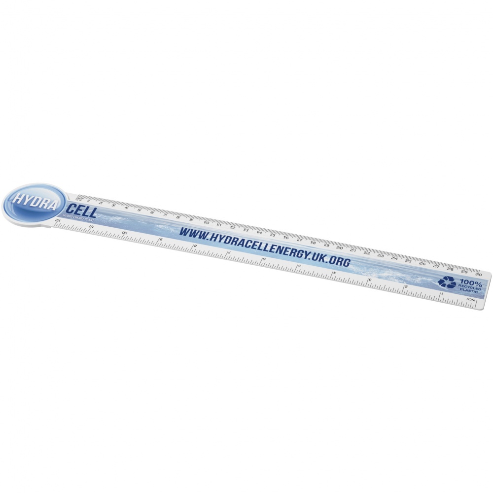 Logotrade ärikingid pilt: Tait 30cm ringikujuline taaskasutatud plastikust joonlaud