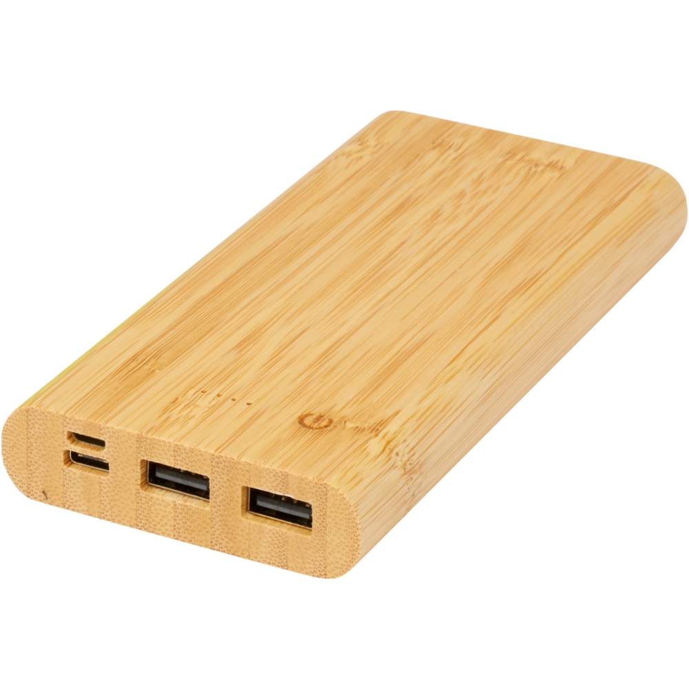 Logotrade meened pilt: Tulda 10 000 mAh bambusest akupank
