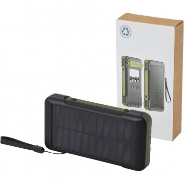 Logotrade reklaamtoote foto: Soldy 10 000 mAh RCS taaskasutatud plastist päikesedünamo jõupank 
