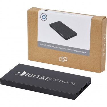 Logo trade reklaamkingi pilt: Connect 5000 mAh taaskasutatud alumiiniumist akupank
