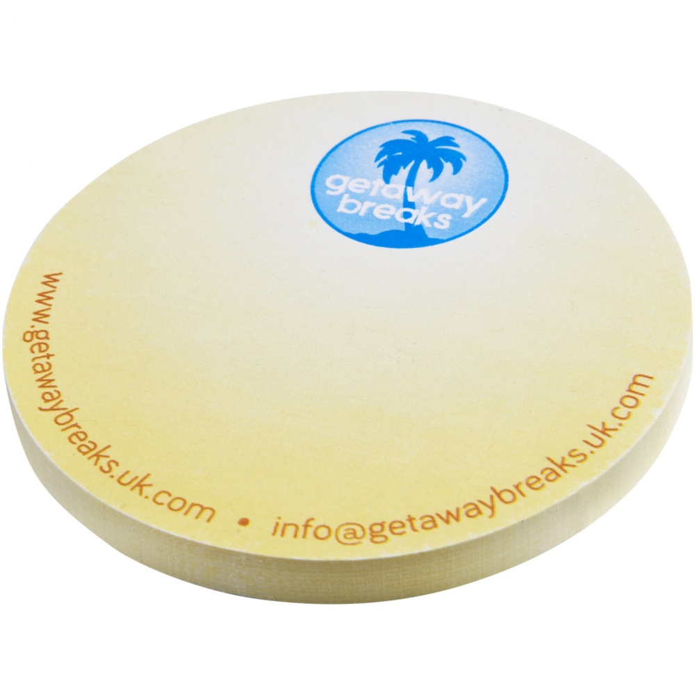 Logo trade reklaamtoote pilt: Sticky-Mate® ringikujulised taaskasutatud kleeppaberid