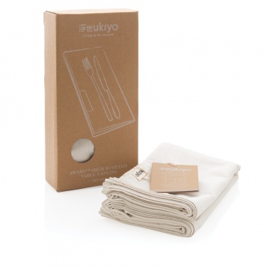 Logotrade reklaamkingi foto: Ukiyo Aware™ 180gr puuvillased salvrätikud 4tk komplekt