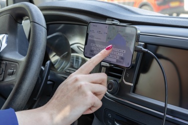 Logotrade meene foto: Acar RCS taaskasutatud plastikust 360 kraadi autotelefoni hoidik
