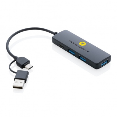 Logotrade ärikingid pilt: RCS taaskasutatud plastist kahe sisendiga USB-jaotur