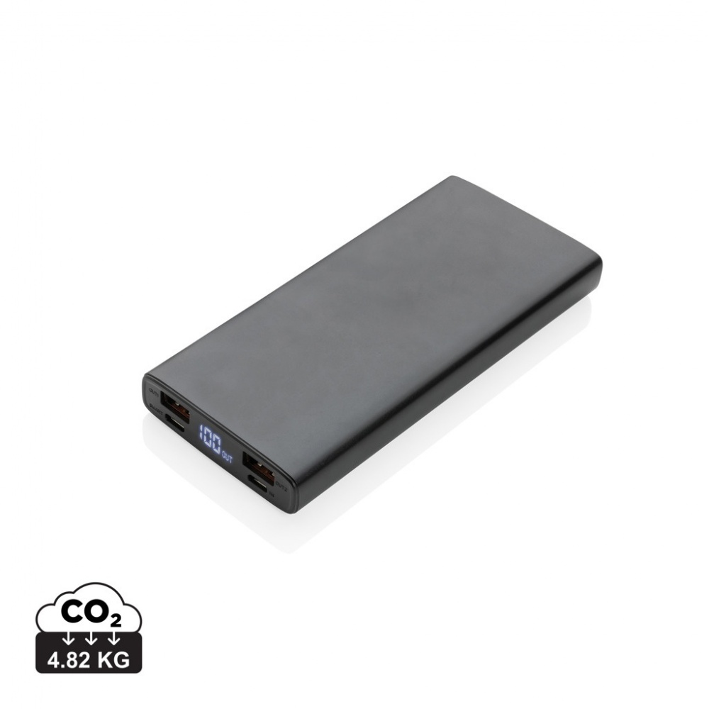 Logotrade reklaamkingituse foto: Alumiiniumist 18 W 10 000 mAh PD Powerbank