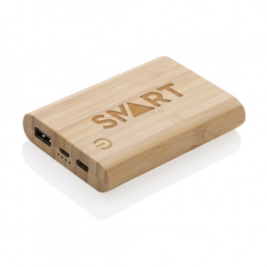Logotrade firmakingi foto: Bambusest 5000 mAh akupank