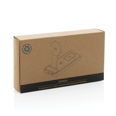 Logo trade reklaamkingituse pilt: Fenwick RCS taaskasutatud plastist 10000mah 3 ühes kiire akupank