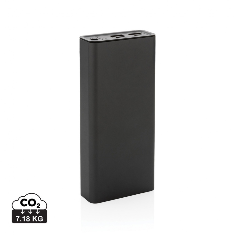 Logotrade reklaamkingid pilt: Terra RCS taaskasutatud 20 W alumiiniumist akupank 20 000 mAh