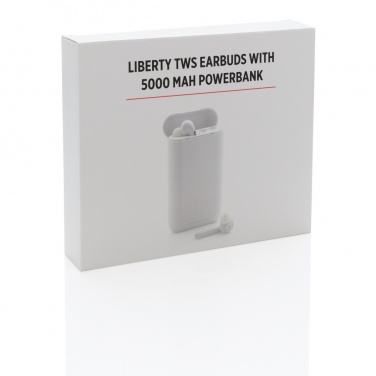 Logotrade reklaamtooted pilt: Liberty TWS kõrvaklapid 5000 mAh toitepangaga