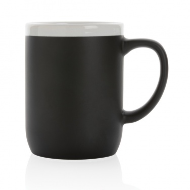 Logotrade firmakingi foto: Valge äärega keraamiline kruus 300ml