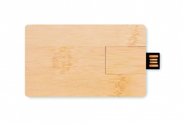 Logo trade meene pilt: 16 GB bambusest korpusega USB