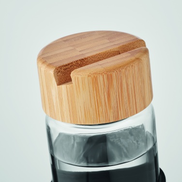 Logotrade reklaamkingituse foto: Klaaspudeli bambusest kaas 600ml
