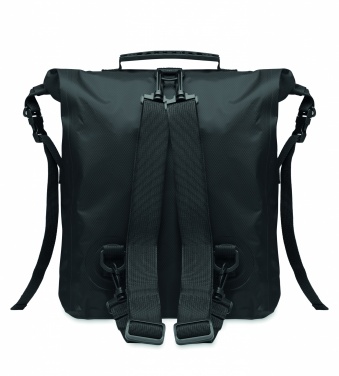 Logotrade firmakingi foto: RPET veekindel rolltop kott
