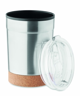 Logotrade meene foto: Topeltseinaga termoskruus, 300 ml, korgist alusega