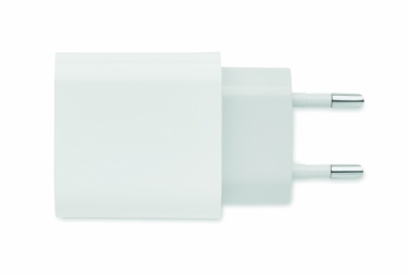 Logotrade ärikingi foto: 18W 2 pordiga USB laadija EU pistik