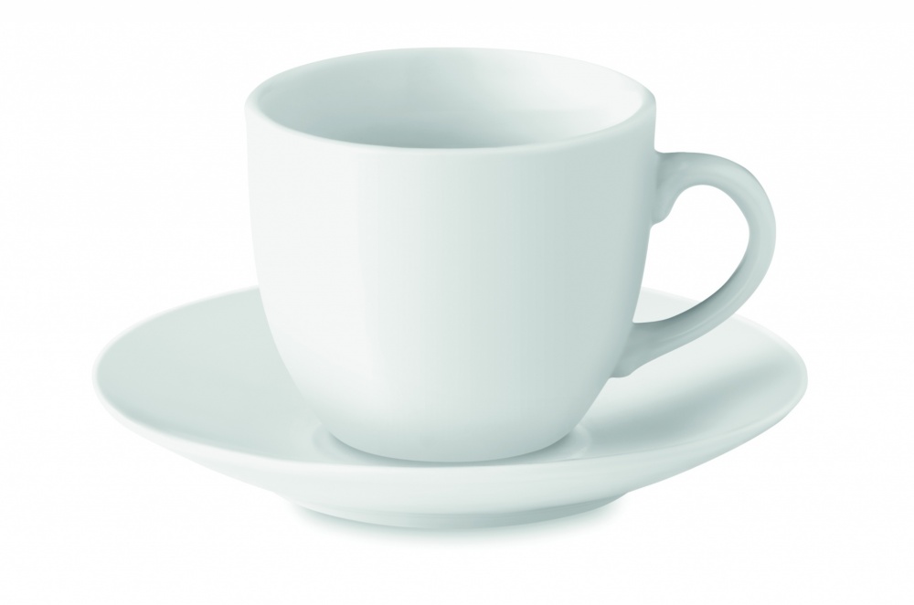 Logotrade reklaamkingi foto: Espressotass ja alustass 80 ml