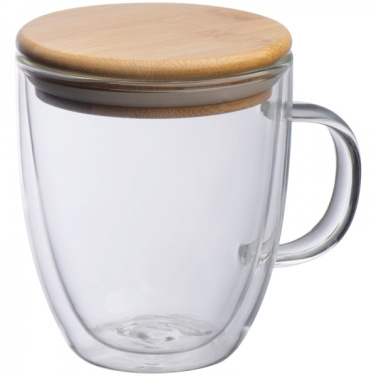 Logotrade ärikingituse foto: Topeltseinaga klaasist tass GERTHE 350 ml