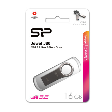 Logo trade reklaamkingi pilt: Pendrive 3.0 Silicon Power JEWEL J80 TITANIUM 16GB