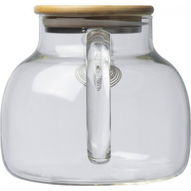 Logotrade reklaamkingi foto: Bambusest kaanega klaaskann FRANKFURT 1000ml