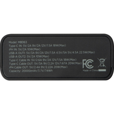 Logo trade firmakingituse pilt: Akupank 20 000 mAh MARABELLA MoLu