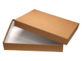 Dekoratiivpaberiga lamineeritud karp (26.5x15.5x3.5cm) 450037, Beež