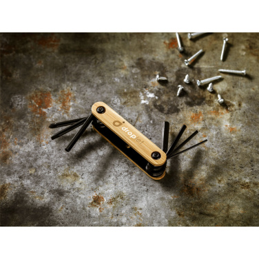 Logotrade reklaamtoote foto: Bamboo Black Tool multitööriist