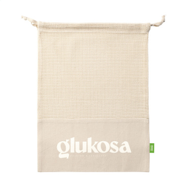 Logotrade reklaamtoote foto: Natura Organic GOTS võrgust puuviljakott (120 g/m²)