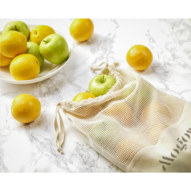 Logotrade firmakingituse foto: Natura Organic GOTS võrgust puuviljakott (120 g/m²)