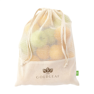 Logo trade meene pilt: Natura Organic GOTS võrgust puuviljakott (120 g/m²)