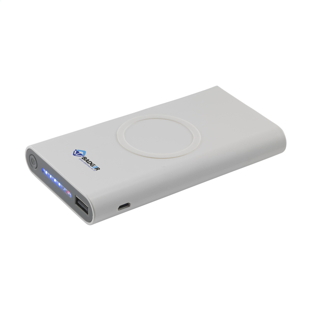 Logo trade reklaamtoote pilt: Juhtmeta Powerbank 8000 C juhtmevaba laadija