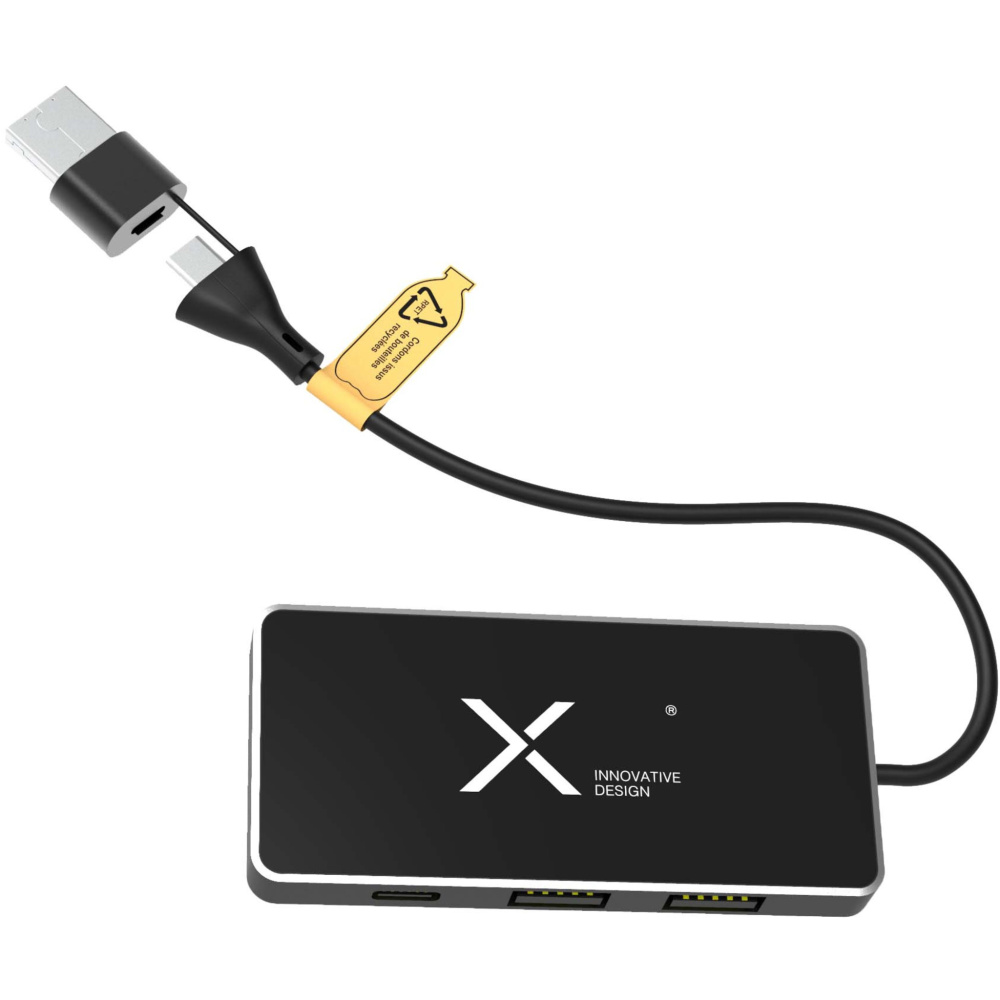 Logotrade ärikingitused pilt: SCX.design H20 8-ühes USB-jaotur kahe sisendi ja 6-pordiga