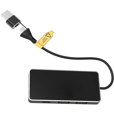 Logo trade firmakingituse pilt: SCX.design H20 8-ühes USB-jaotur kahe sisendi ja 6-pordiga