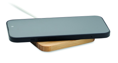 Logo trade firmakingi pilt: CHARGOO 15 W juhtmevaba bambusest laadija