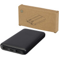Adhil 10 000 mAh 10W akupank kahe sisseehitatud kaabliga, Ühtlane must