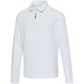 Zeus pikkade varrukatega unisex lukuga polosärk, Valge