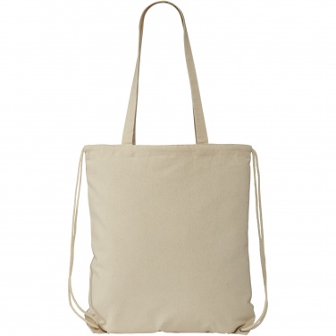 Logotrade mainoslahjat kuva: Eliza 240 g/m² -puuvillareppu kiristysnyörillä 6L